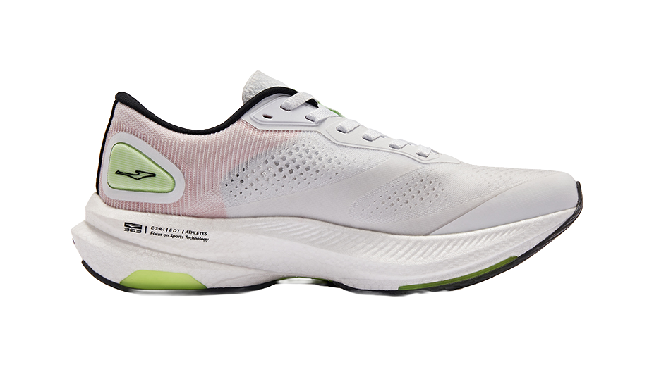 Erke Dust 2.0 Shock Absorbers Rebound Low top Marathon Training Long Distance Running Shoes Men's White Green 