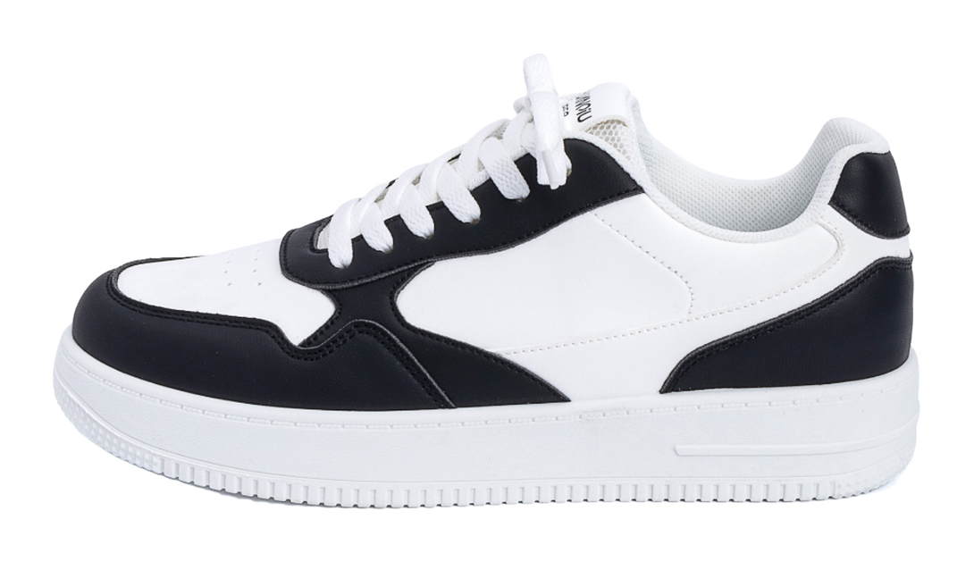 HUANQIU Coverage Slip Resistant Lightweight Height Increasing Low top Skateboard Shoes Men's White 