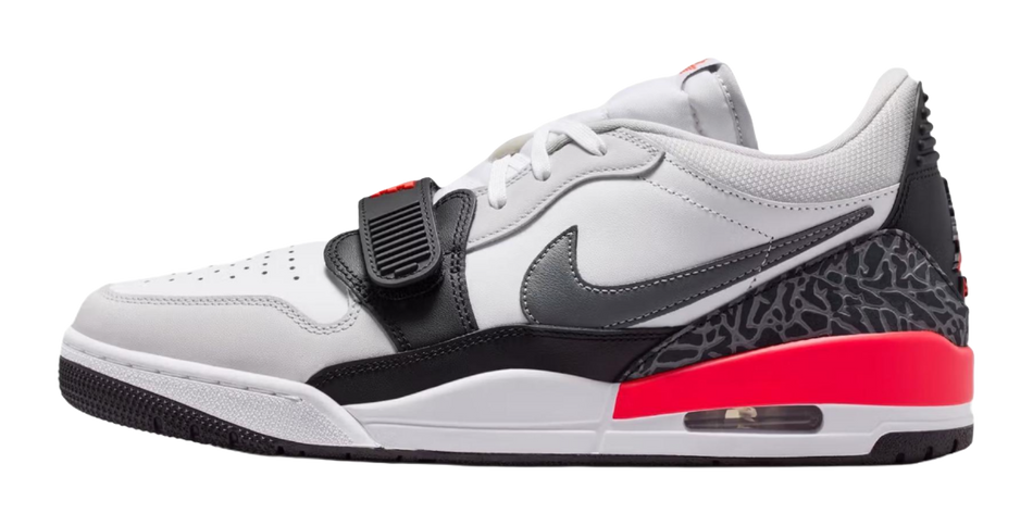 Jordan Legacy 312 Low top Vintage Basketball Shoes Mens White Red  vjsneaker.com