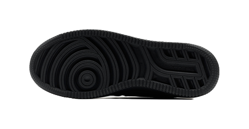 XTEP Air Force One Non slip Lightweight Low top Skateboard Shoes Men's Black 