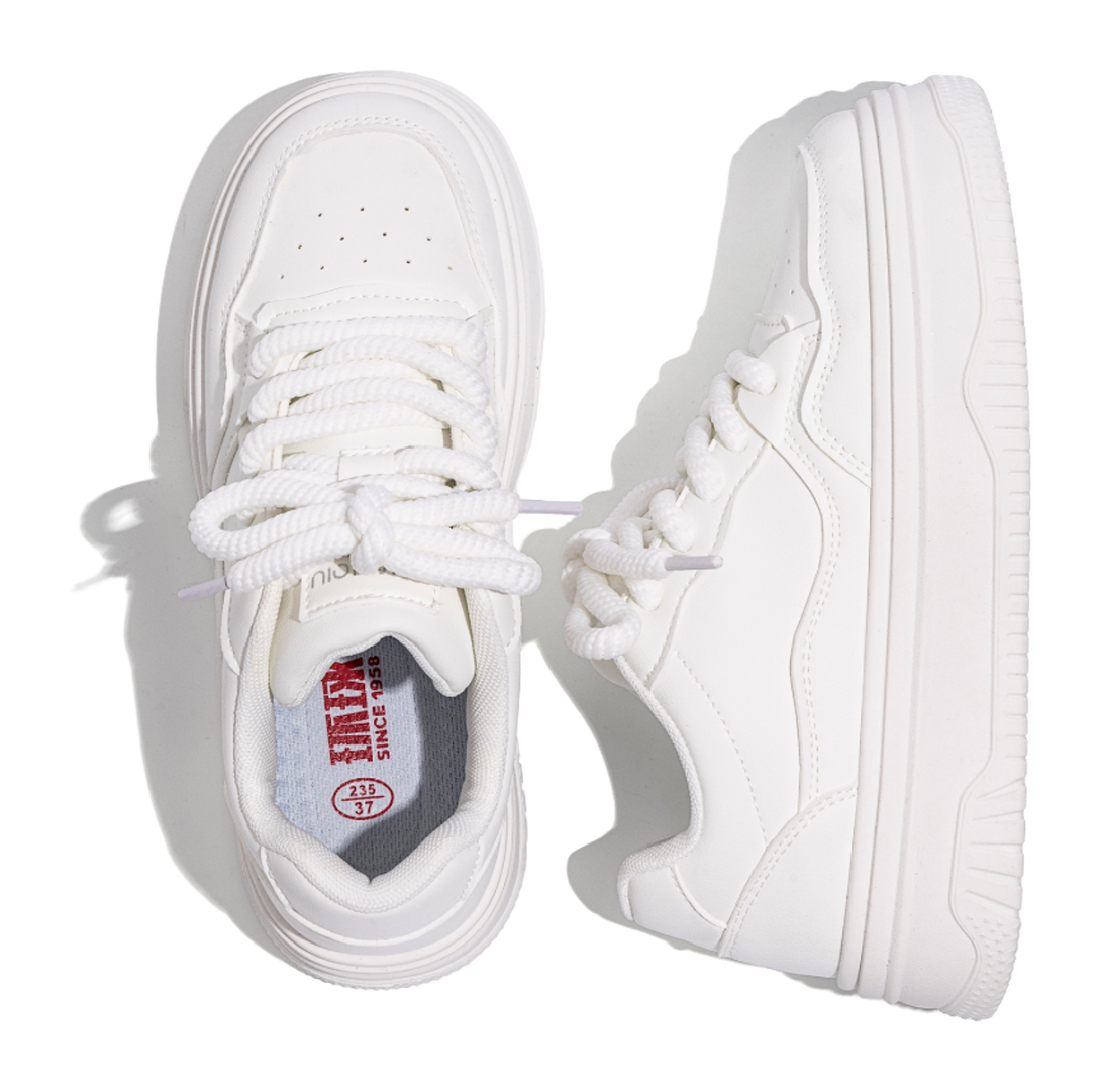 HUANQIU Coverage Lightweight Breathable Height Increasing Low top Skateboard Shoes Women's 