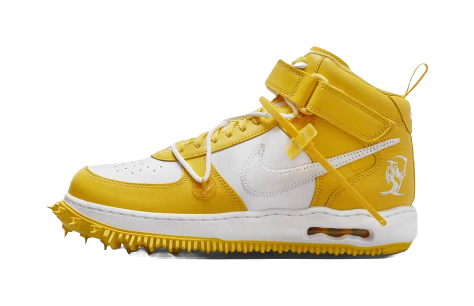 Nike Air Force 1 Mid Sp Off White Varsity Maize  VJSNEAKER