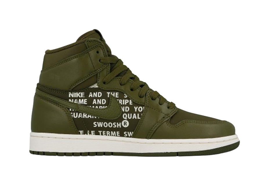 Jordan 1 Retro High Olive Canvas  vjsneaker.com