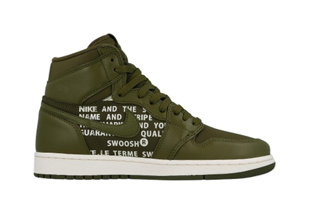 Jordan 1 Retro High Olive Canvas  vjsneaker.com