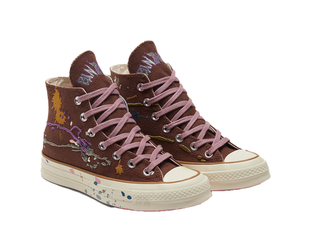 Chuck 70 Bandulu x Chuck 70 Converse High Paint Splatter - Cappuccino Base  vjsneaker.com