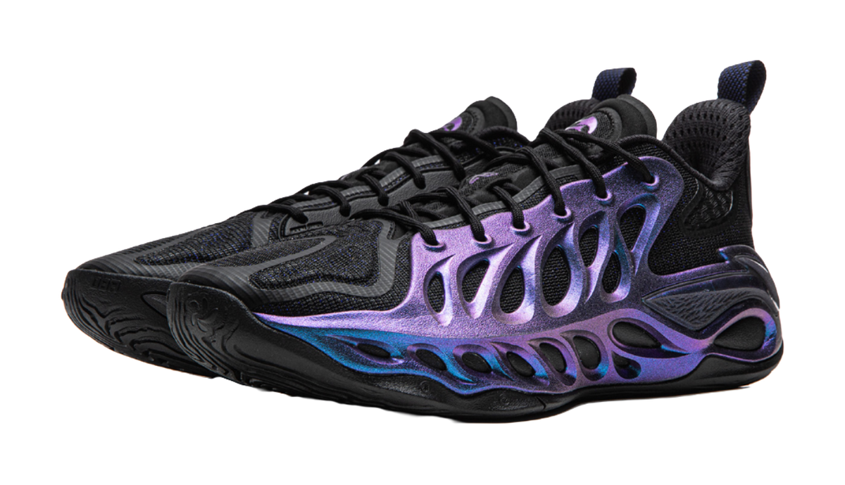 Li-Ning BadFive Sniper 2 Super "Purple Lightning Flash" ABFW013-6 - Outdoor Basketball Shoe Unisex Black Purple