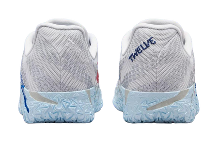 Nike Ja Morant 3 Low top Childrens Basketball Shoes White Blue Red Kids  vjsneaker.com