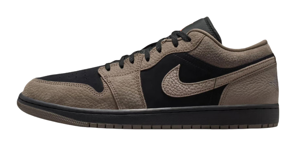 Jordan Air Jordan 1 Low top Vintage Basketball Shoes Unisex Brown Black  vjsneaker.com