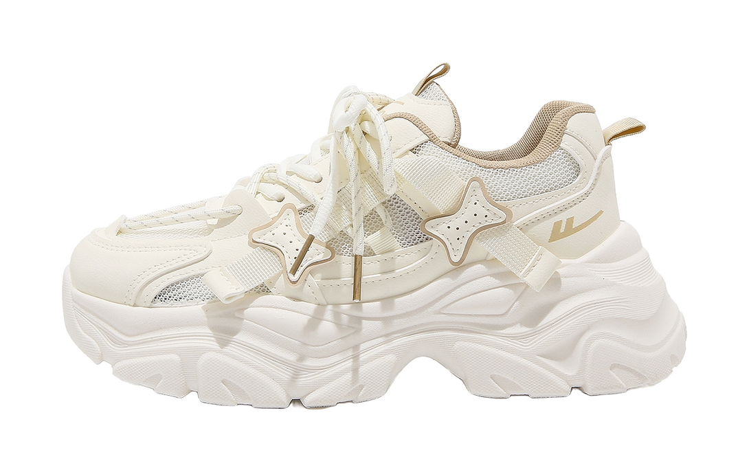 Warrior Cushioning, Abrasion Resistant, Breathable, Lightweight Low top Chunky Sneakers Women's 