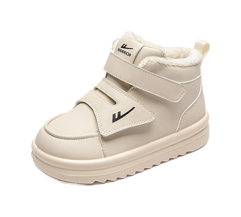 Warrior Power Fashion Plus Velvet Thick Anti Cold Cotton Boots Versatile Casual Snow Boots Wear resistant, Waterproof, Warm, High Help Children's Outdoor Shoes  VJSNEAKER