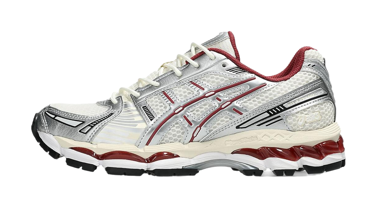 ASICS GEL Kayano 12.1 Abrasion Resistant Low top Casual Running Shoes Unisex Beige Silver  vjsneaker.com