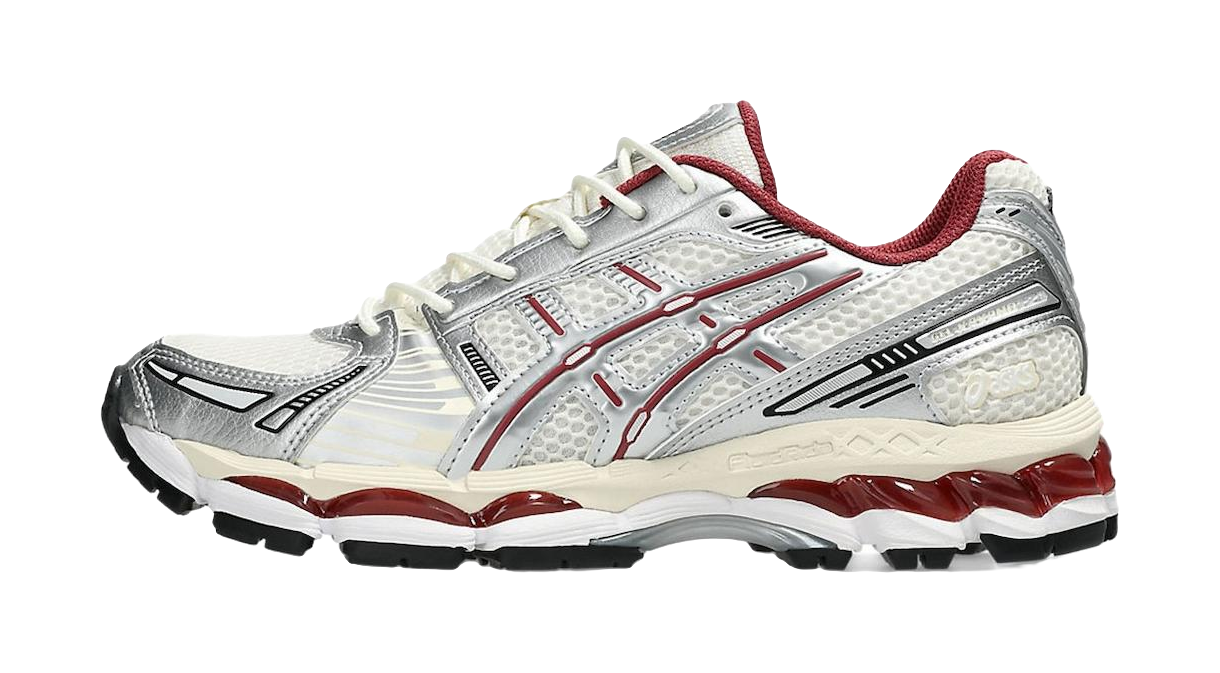 ASICS GEL Kayano 12.1 Abrasion Resistant Low top Casual Running Shoes Unisex Beige Silver  vjsneaker.com