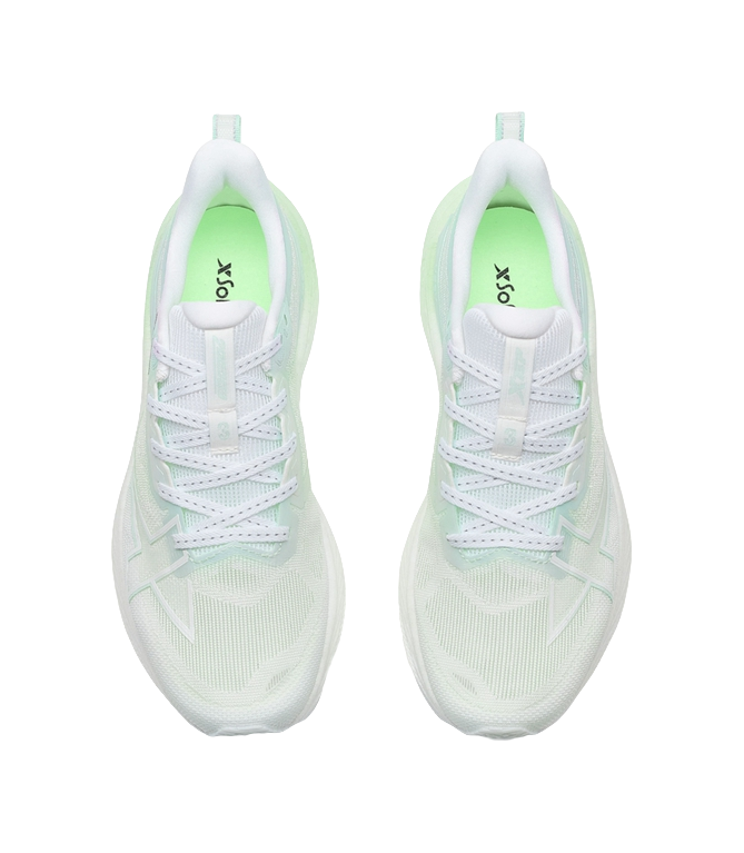 XTEP 2000km 3.0 Running Shoes Women's Low top Classic White, Electronic Pink Green 