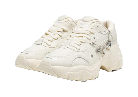 PUMA Pulsar Wedge Low Top Casual Shoes Womens Ecru  vjsneaker.com