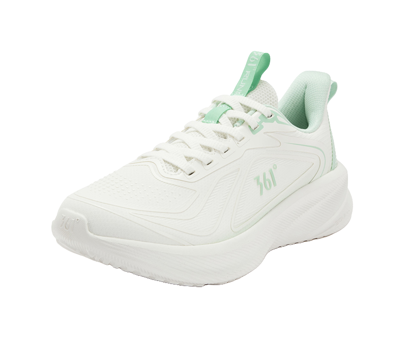 361° Cushioning, Wear Resistant Low top Casual Running Shoes Women's Stream Green 