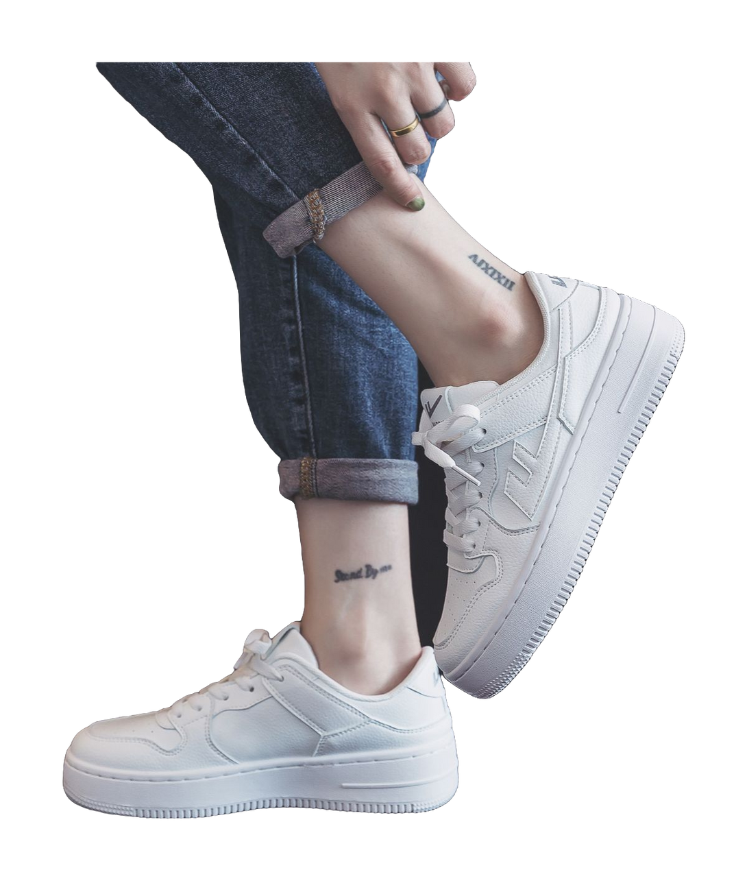 Warrior Abrasion Resistant Lightweight Height Increasing Low top Skateboard Shoes Unisex White 