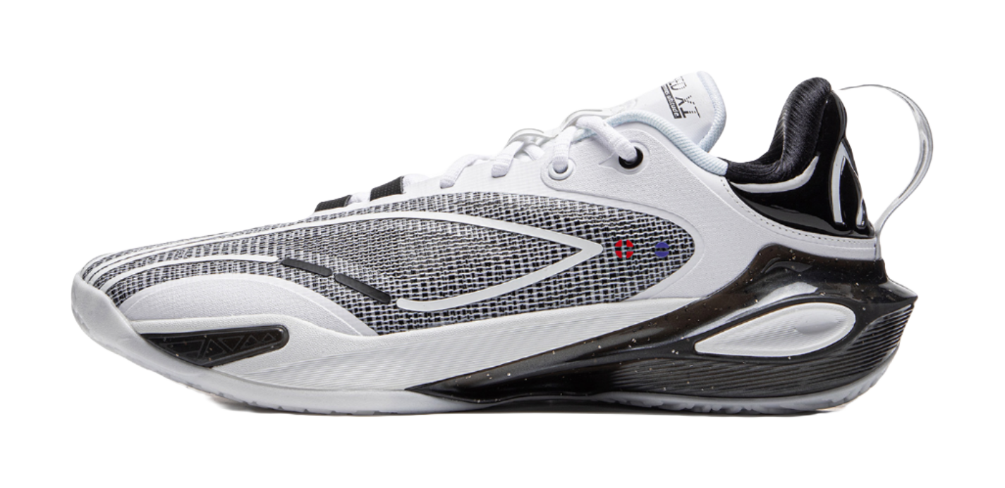 LiNing Flash Strike 11 Supportive And Elastic Low top Basketball Shoes Mens Black White  VJSNEAKER