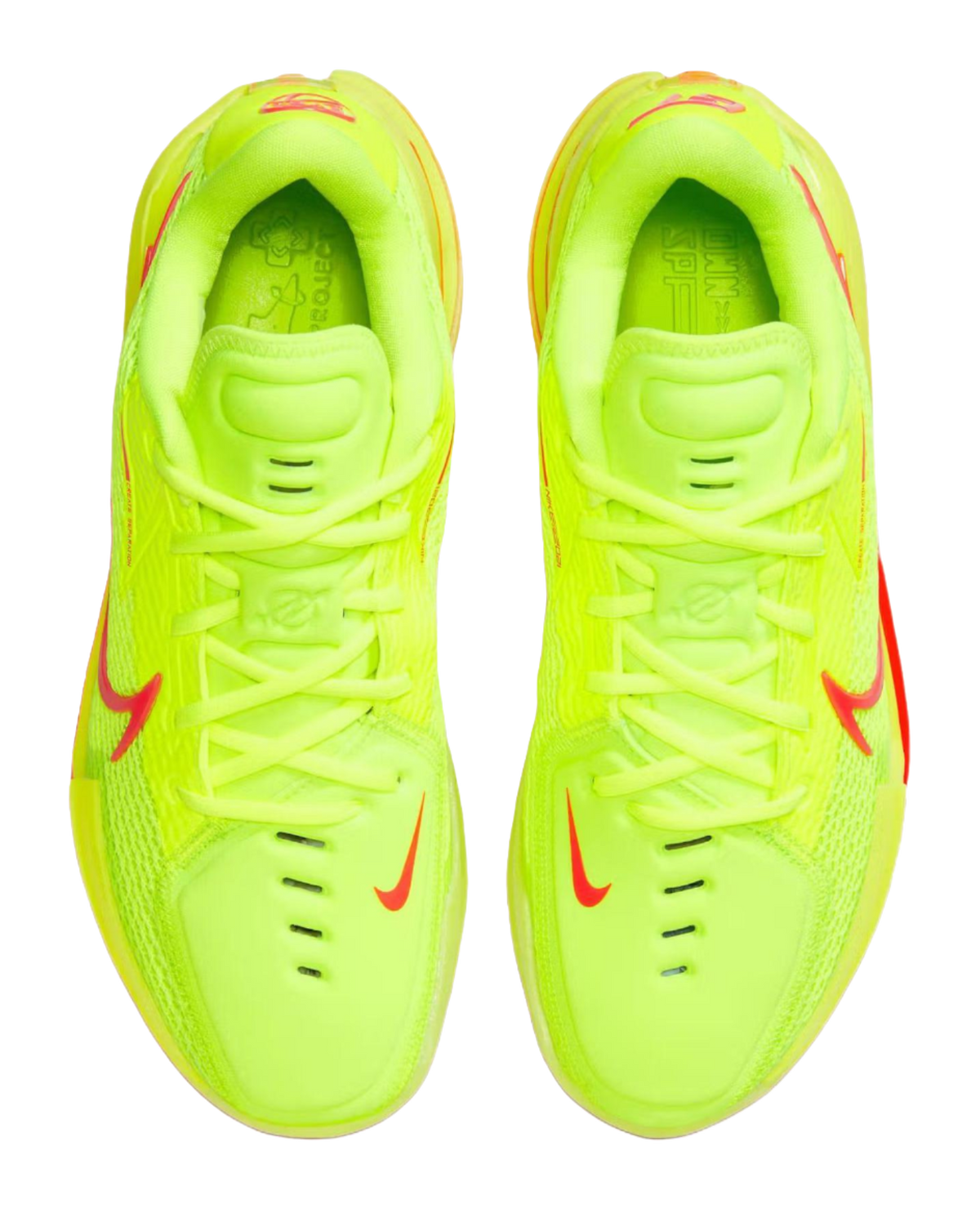Nike Air Zoom G.T. Cut 1 Breathable Basketball Shoes Unisex Yellow Red  vjsneaker.com