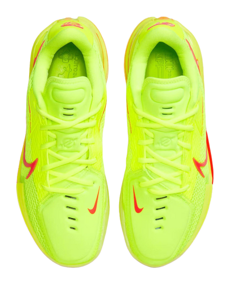 Nike Air Zoom G.T. Cut 1 Breathable Basketball Shoes Unisex Yellow Red  vjsneaker.com