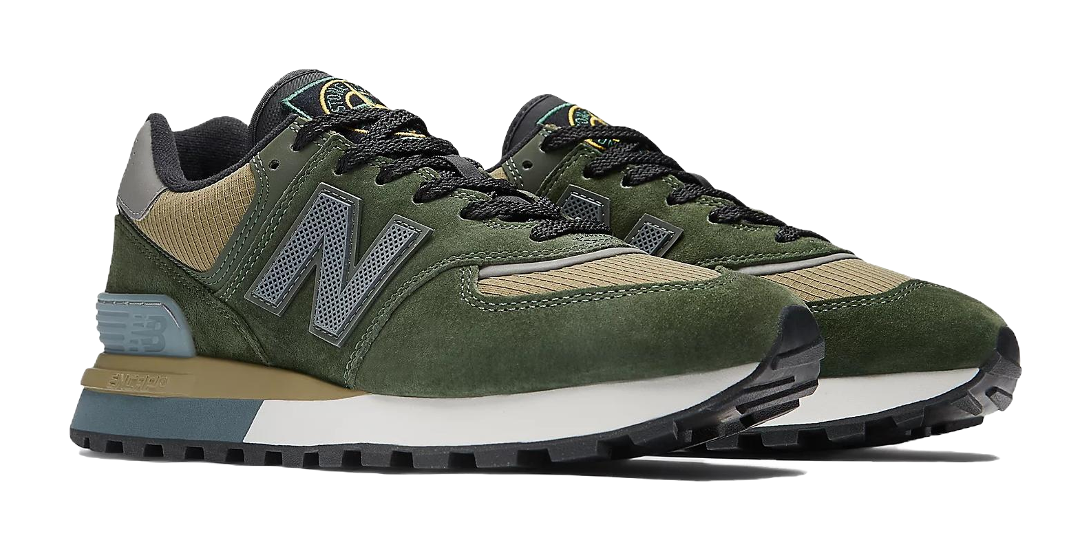 Stone Island X New Balance 574 Legacy Dark Green  vjsneaker.com