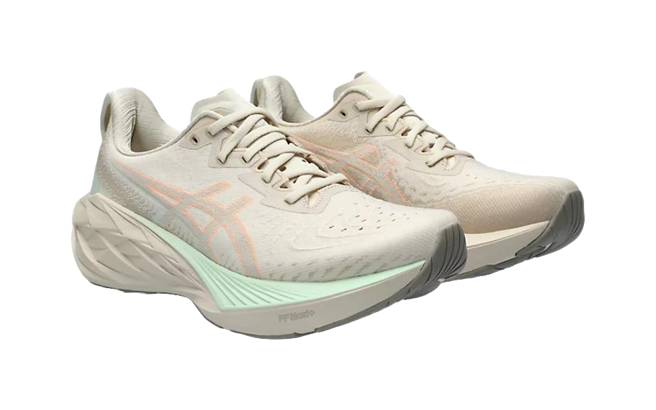 ASICS Novablast 4 Oatmeal Moonrock Womens  vjsneaker.com