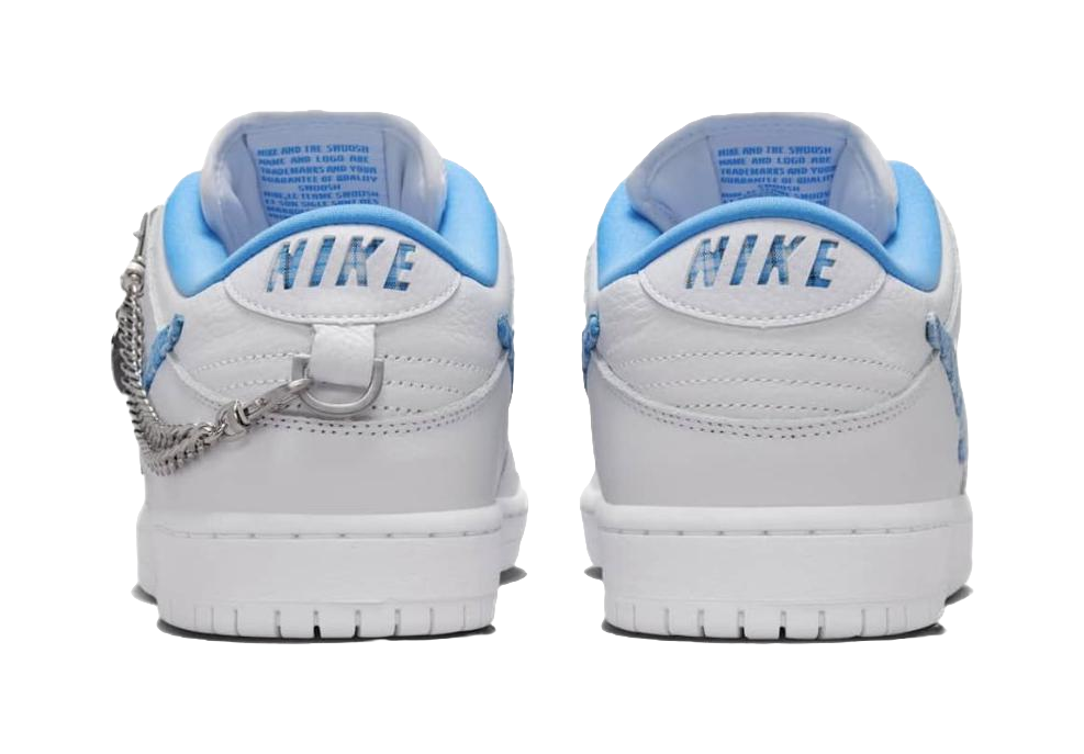 Nike SB Dunk Low Pro X Nicole Hause White And University Blue  vjsneaker.com