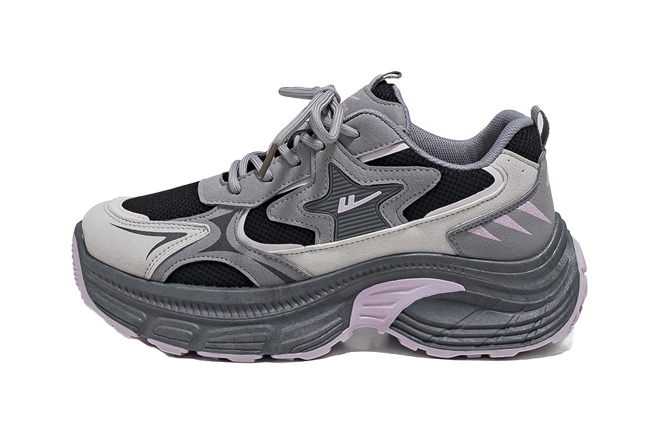 Warrior Low top Chunky Sneakers Women's Silver 