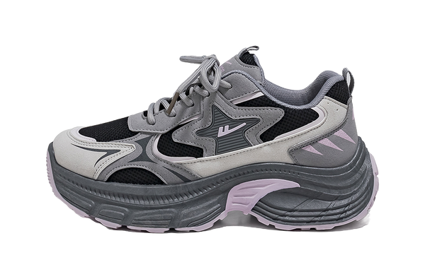 Warrior Low top Chunky Sneakers Women's Silver 