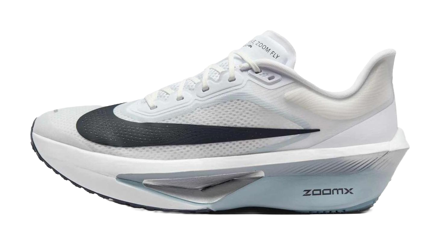 Nike Zoom Fly 6 White Pure Platinum Obsidian Mist Gridiron  vjsneaker.com