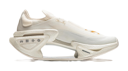 Li Ning Shadow 3.0 Cushioning Abrasion Resistant Breathable Rebound Low top Running Shoes Unisex Ecru  VJsneaker