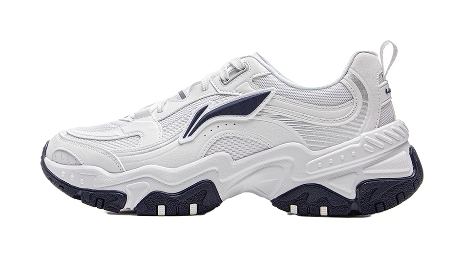 LiNing Brown Sugar Anti-Slip Wear-Resistant Breathable Height Increasing Low-Top Casual Shoes Mens White  VJSNEAKER