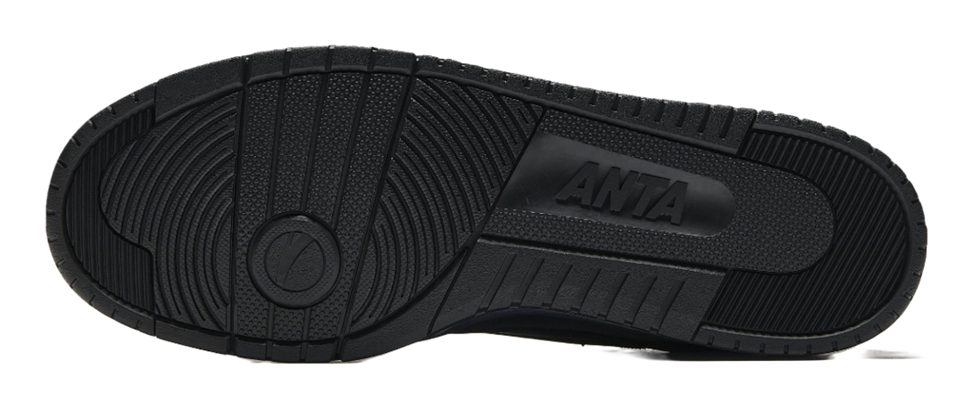 Anta STG Coverage Slip Resistant And Abrasion Resistant Low top Skateboard Shoes Men's Black Gray 