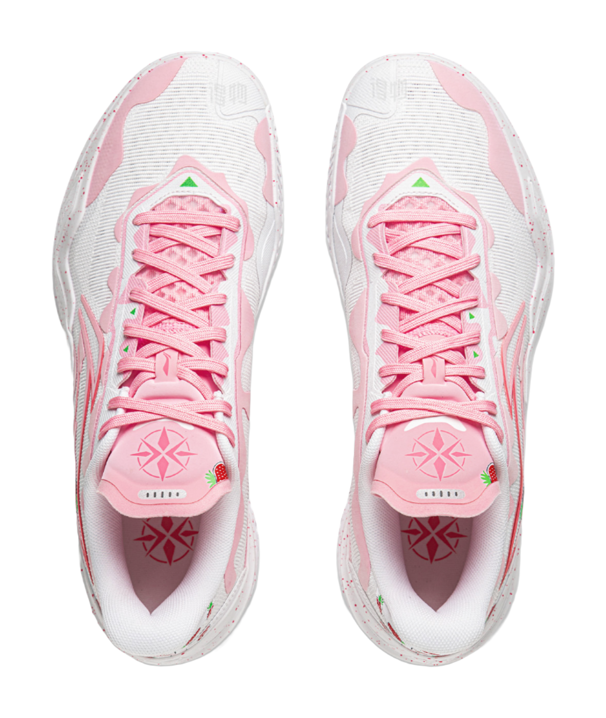 LiNing Knife 5 Slip-Resistant Coverage Lightweight Rebound Low-Top Performance Basketball Shoes Mens White Pink  VJSNEAKER