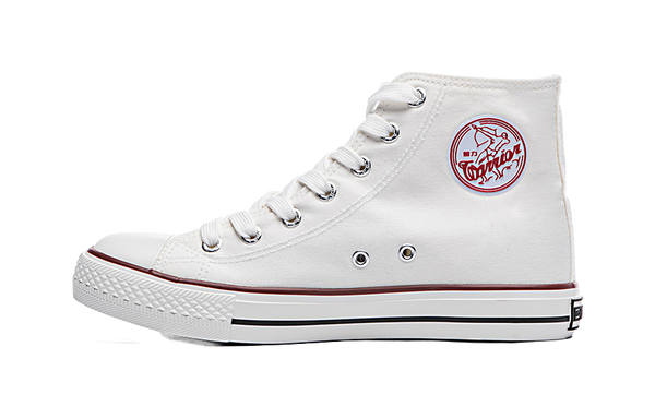 Warrior Wear resistant And Lightweight High top Canvas Shoes Unisex White 