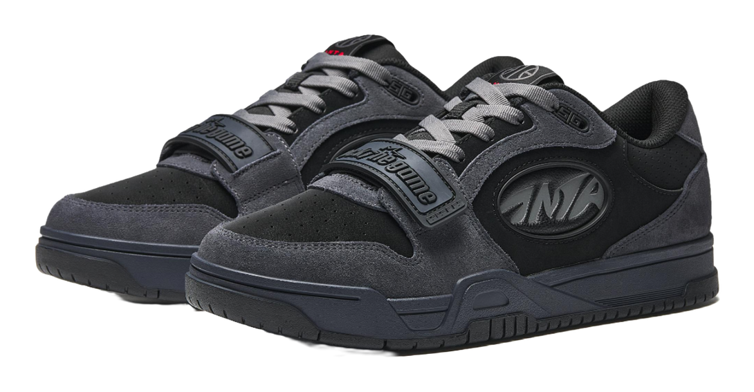 Anta STG Coverage Slip Resistant And Abrasion Resistant Low top Skateboard Shoes Men's Black Gray 