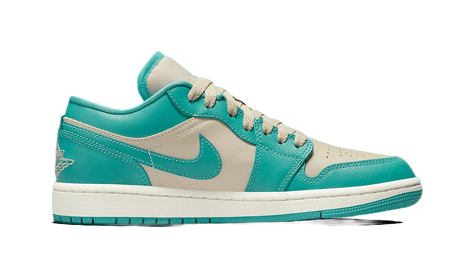 Air Jordan 1 Low Tropical Teal Sandy Beige Womens  vjsneaker.com