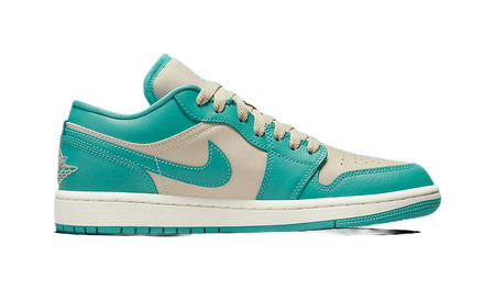 Air Jordan 1 Low Tropical Teal Sandy Beige Womens  vjsneaker.com