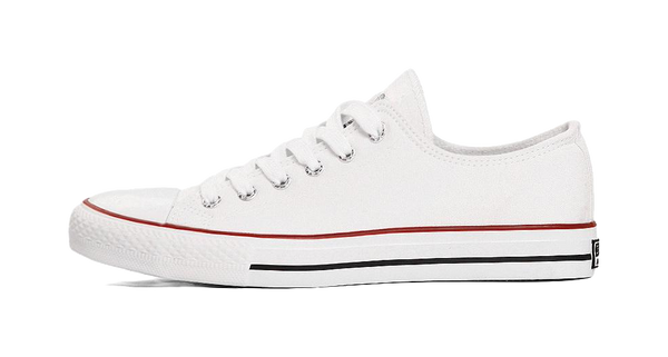 Warrior Abrasion Resistant Low top Canvas Shoes Unisex White 