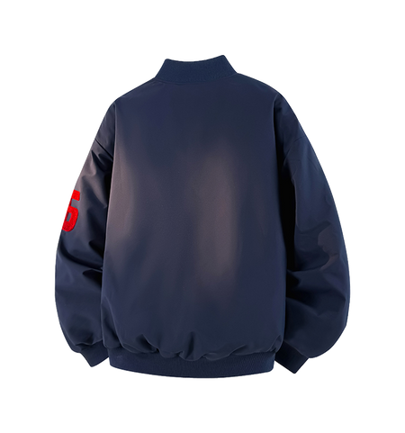 Warrior Revival Tide Cloud Sail Series Autumn and Winter Versatile Digital Loose Casual Plus Cotton Thick Long Sleeve Cotton Jacket Cotton Coat Baseball Jacket Unisex  vjsneaker.com