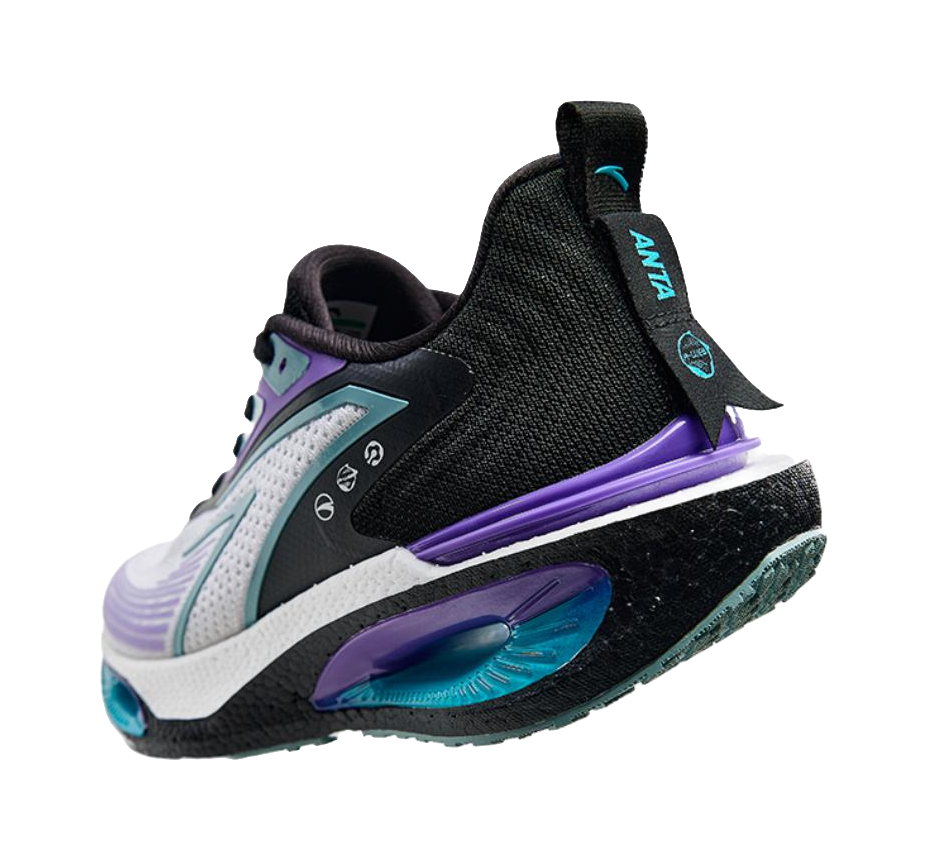 Anta Hole Cushioning, Wear Resistant Low top Running Shoes Men's Gray Purple 