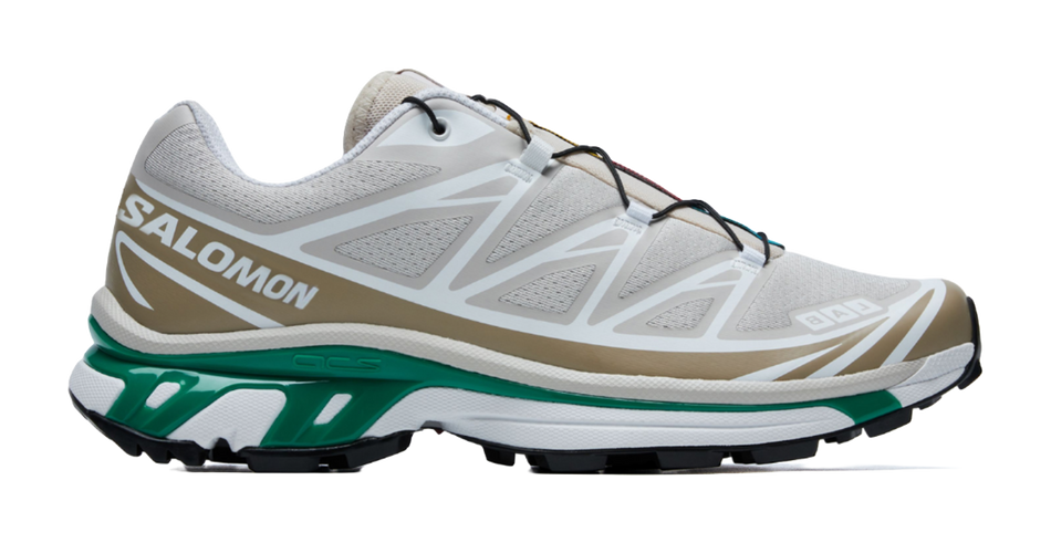 SALOMON XT 6 Cushioning Abrasion Resistant Breathable Support Casual Running Shoes Unisex Earth Gray Copper Green  vjsneaker.com