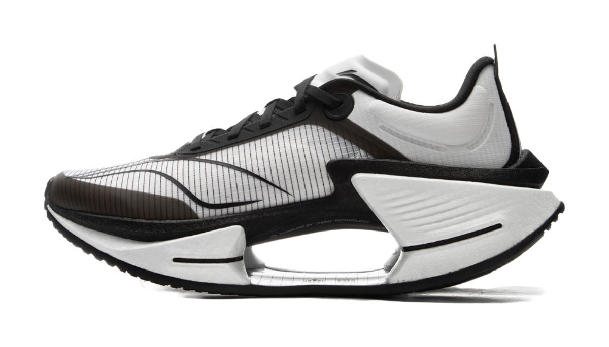 Li Ning Shadow 3 Essential Textile, TPU Low top Running Shoes Mens White Black  VJsneaker