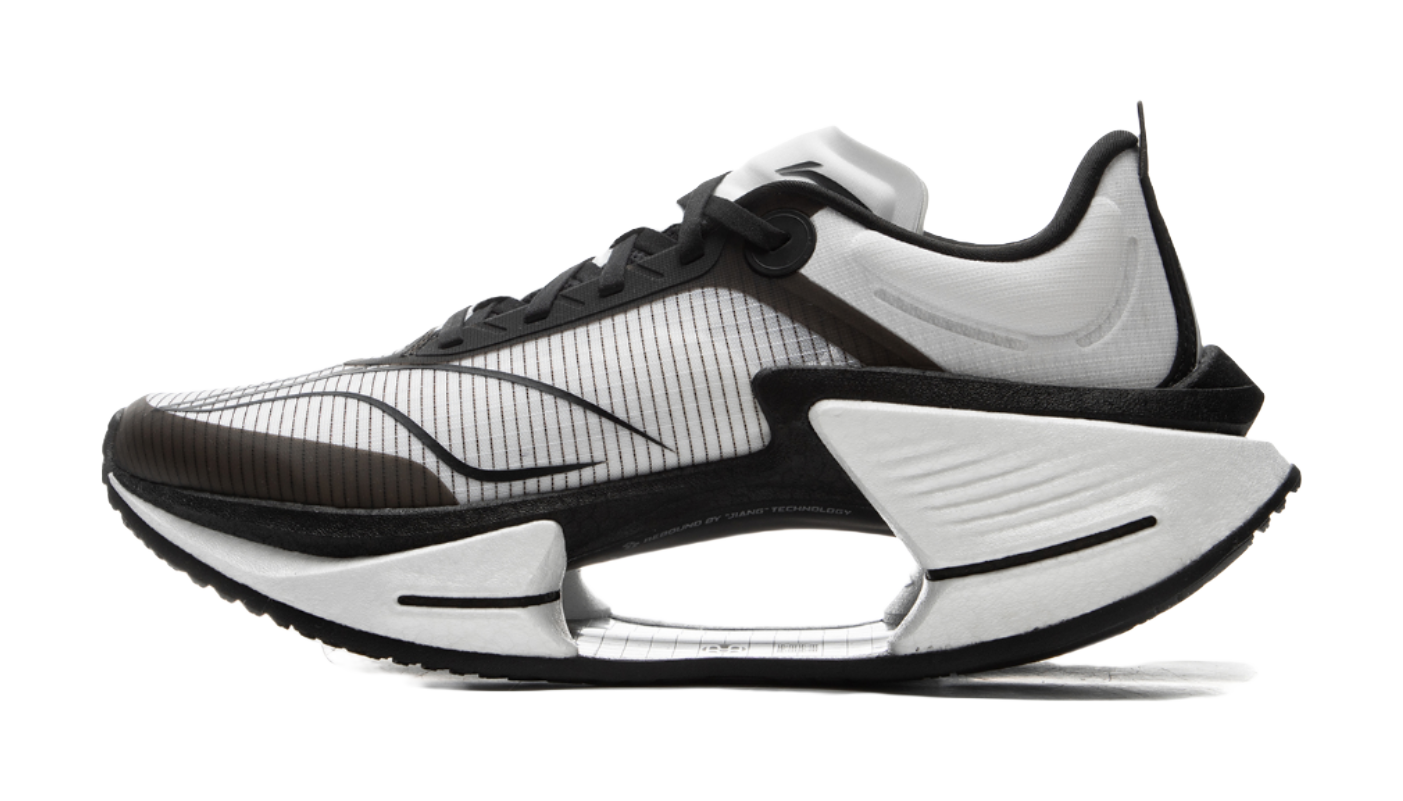 Li Ning Shadow 3 Essential Textile, TPU Low top Running Shoes Mens White Black  VJsneaker