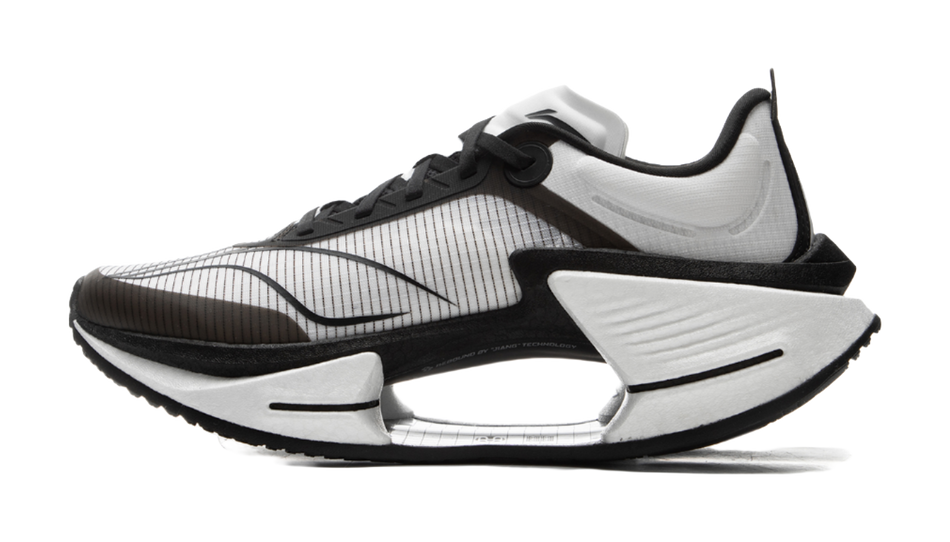 Li Ning Shadow 3 Essential Textile, TPU Low top Running Shoes Mens White Black  VJsneaker