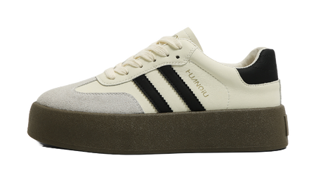 HUANQIU Slip Resistant, Abrasion Resistant, Lightweight, Breathable, Height Increasing Low top Skateboard Shoes Womens  VJSNEAKER