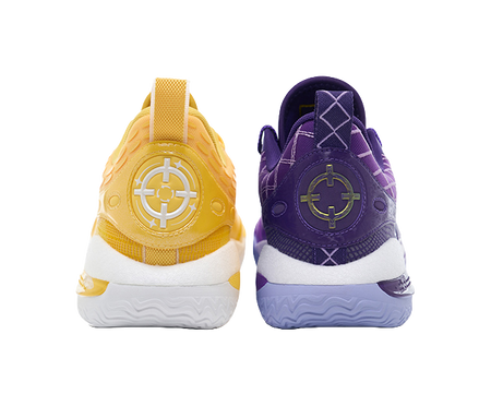 Rigorer Austin Reaves AR2 "Purple Gold Dynasty" Mismatched - Basketball Shoes for Men  vjsneaker.com