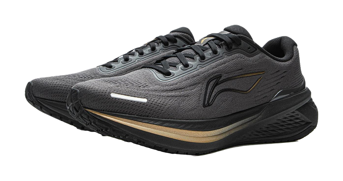 LiNing MINEPAIR 3.0 V2 Shock Absorbers Slip Resistant Abrasion Resistant Breathable Low top Running Shoes Men's Black 