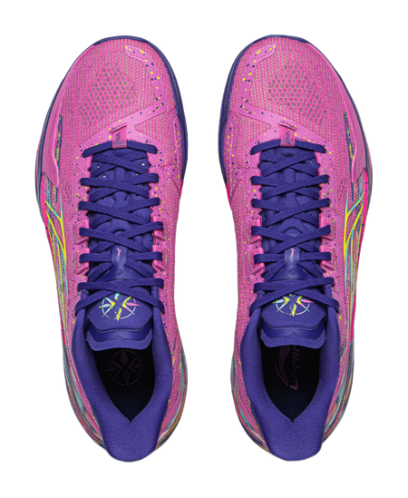 LiNing Liren 6 V2 'Error' Downtime - Basketball Shoes for Men and Women Fluorescent Rose Purple Red
