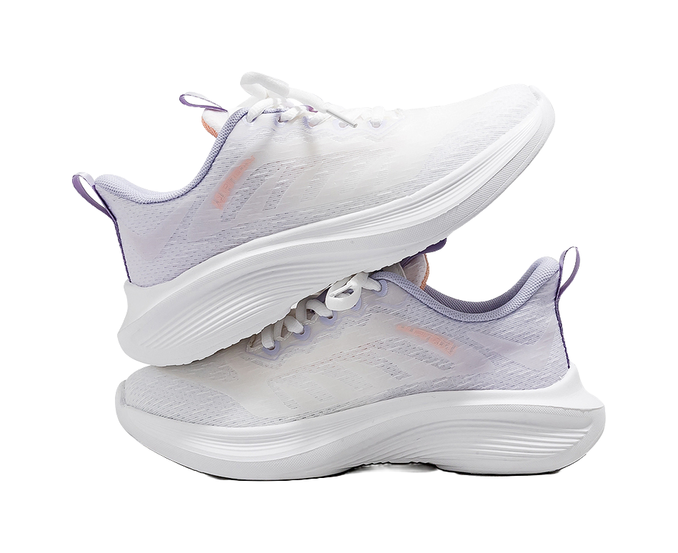 HUANQIU Running Shoes Women's Low top White Purple 