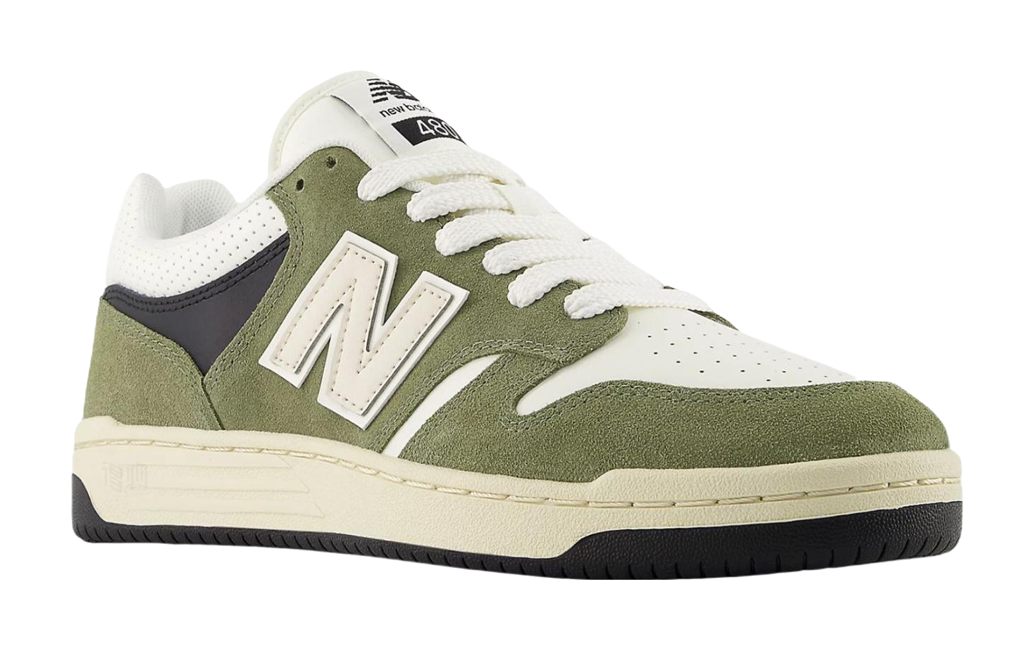 480 New Balance Dark Olivine Sea Salt  vjsneaker.com